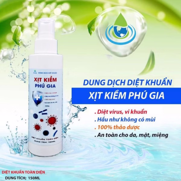 Xịt Kiềm Phú Gia 150Ml