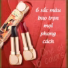 Son 6 Màu Agag Son Môi Lì Mẫu Mới Độc Lạ Có 6 Màu Chuẩn Trong 1 Cây - Su - Ảnh 5