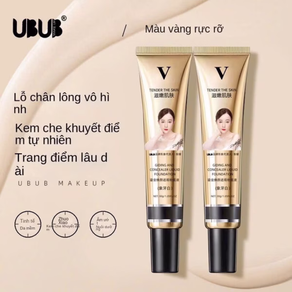 Kem Nền Bb Dạng Lỏng Che Khuyết Điểm Kiểm Soát Dầu Lâu Trôi, Dưỡng Ẩm 30G - Gdn