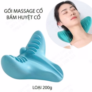 Gối Massage Bấm Huyệt, Nắn Chỉnh Cổ Vai Gáy Bằng Nhựa Mềm - Su