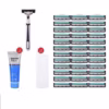 Bộ Dao Cạo Râu 36 Lưỡi Tặng Kèm Tuýp Kem Cạo Râu - Ảnh 3