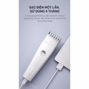 Tông Đơ Cắt Tóc Enchen Boost (Màu Trắng) 2 Gen 2 Pin Sạc Siêu Bền 2 Tông Đơ Cắt Tóc Gia Đình