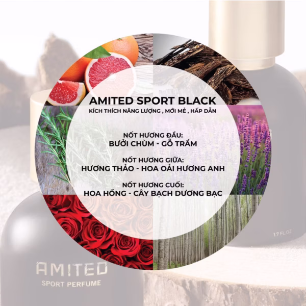 Nước Hoa Amited Sport Black 10Ml