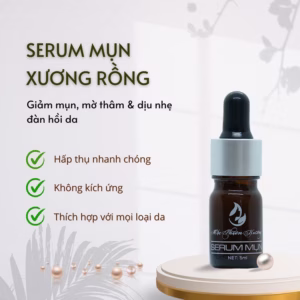 Serum Mụn Xương Rồng Không Bong, Không Sưng 5Ml - Mộc Thiên Hương