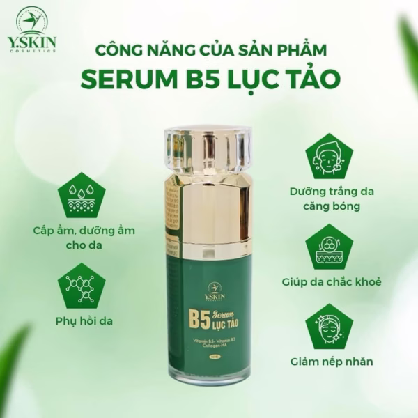 Serum Trắng Da B5 Lục Tảo - Yskin