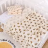 Chăn Hè Muslin 2 Lớp Cho Bé 100% Cotton Tự Nhiên Màu Vitage Nhẹ Nhàng, Vải Mềm Mại Thấm Hút Tốt 57108 - Lady'S Passion - Ảnh 4
