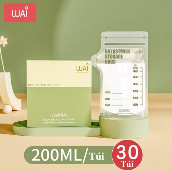 Túi Trữ Sữa Mẹ Wai 200Ml Hộp 30 Túi 00243 - Lady'S Passion