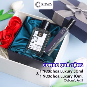 [Combo Quà Tặng] 1 Nước Hoa Luxury 50Ml (Deborah/Ruth/Daniel) + 1 Nước Hoa Luxury 10Ml (Deborah/Ruth/Daniel) - Chava