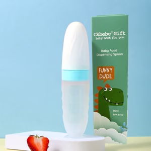 Bình Thìa Ăn Dặm Silicon Cao Cấp Ck Bebe 56830 - Lady'S Passion