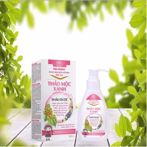 Dung Dịch Vệ Sinh Trẻ Em 100% Thảo Dược 100Ml -Thảo Mộc Xanh