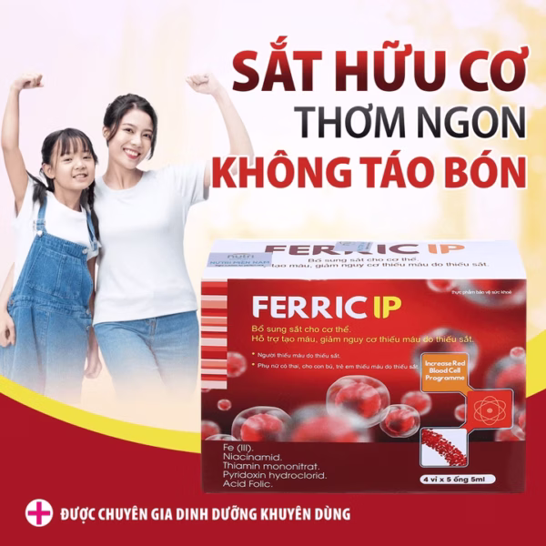 Sắt Hữu Cơ Giúp Bổ Sung Sắt, Bổ Máu Ferric Ip