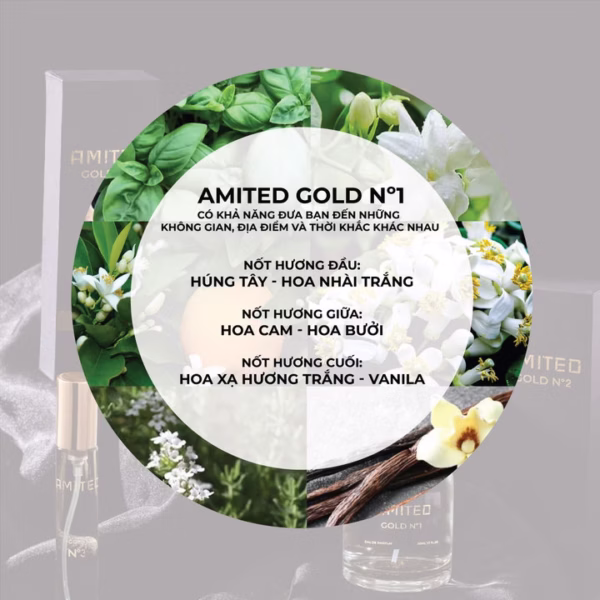 Nước Hoa Amited Gold N°1 - 10Ml