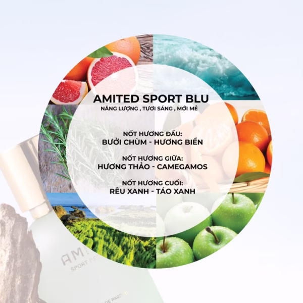 Nước Hoa Amited Sport Blue - 10Ml