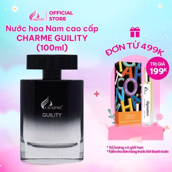 Nước Hoa Nam Charme Guility 100Ml Lưu Hương Lâu Phong Cách Bí Ẩn, Lịch Lãm, Sang Trọng Chính Hãng