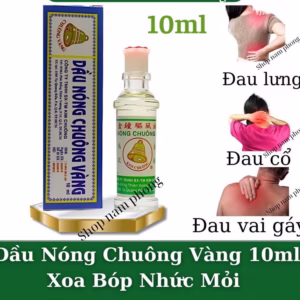 Dầu Nóng Xoa Bóp Chuông Vàng 10Ml, Xoa Bóp Nhức Mở, Đau Vai Gáy - Gdn