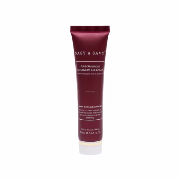 Sữa Rửa Mặt Dịu Nhẹ Sạch Sâu Thuần Chay Hữu Cơ Pure Creme Rose Geranium Cleaner - Sasy N Savy