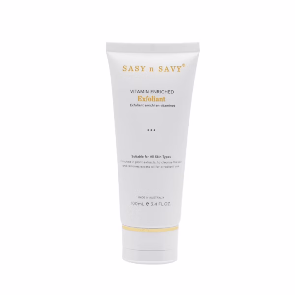 Tẩy Tế Bào Chết Giàu Vitamin Cho Da Thuần Chay Hữu Cơ Vitamin Enriched Facial Exfoliant 100Ml - Sasy N Savy