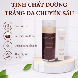 Tinh Chất Dưỡng Trắng Da Chuyên Sâu Thuần Chay Hữu Cơ Whiten N Brighten Intensive Serum - Sasy N Savy
