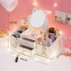 Kệ Đựng Mỹ Phẩm Mini Có Gương - Ảnh 3