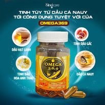 Combo 10 Hộp Viên Uông Omega 3, 6, 9 Bổ Não, Tăng Trí Nhớ, Sáng Mắt - Singcare