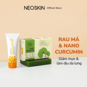 Bộ Đôi Giảm Mụn Toàn Thân Thu Nhỏ Lỗ Chân Lông: Gel Chấm Mụn & Xà Phòng Mụn Lưng Rau Má & Cúc La Mã