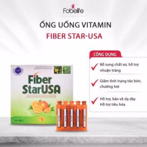 Ống Uống Fiber Stausa Bổ Sung Chất Xơ, Hỗ Trợ Tiêu Hóa Cho Trẻ - Starusa