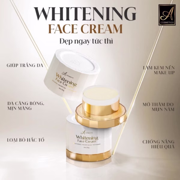 Chính Hãng Face Pháp 2024 A Comsmetics Phương Anh Date Mới Kem Dưỡng Da Mặt Hộp 20G - Gdn