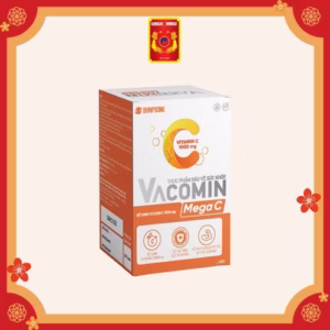 [Hộp 60V] Viên Uống Bổ Sung Vitamin C, Hỗ Trợ Tăng Đề Kháng, Hấp Thu Sắt, Năng Lượng, Đẹp Da Vacomin Mega C - Ginseng House