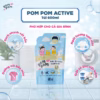 [Giá Dùng Thử Túi 600Ml] Gel Giặt Xả 2In1"Lành" Cho Cả Nhà Pompom Active Sạch Sâu Vết Bẩn - Dưỡng Mới Vải - Lưu Hương Tích Hợp Kháng Khuẩn An Toàn Cho Đồ Lót - Ảnh 2