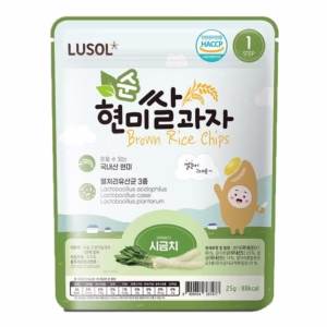 Bánh Ăn Dặm Gạo Lứt Bổ Sung Lợi Khuẩn Lusol Cho Bé