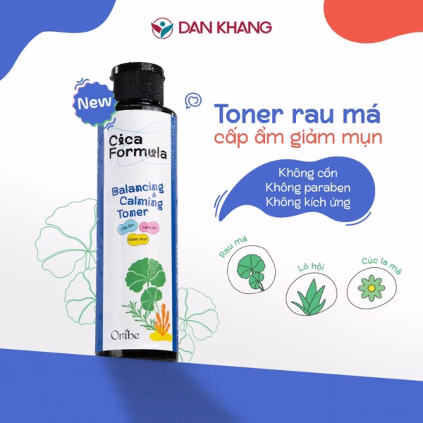 Toner Rau Má Giảm Mụn Oribe Cica Formula Giúp Dưỡng Ẩm Se Khít Lỗ Chân Lông Dùng Được Cho Da Nhạy Cảm 150Ml