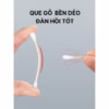 Hộp 500 Que Tăm Bông Ngoáy Tai Thân Gỗ Tre 2 Đầu Tròn Xoắn Thân Thiện Với Môi Trường, Tăm Ngoáy Tai Tiệt Trùng - Ctb791 - Ảnh 4