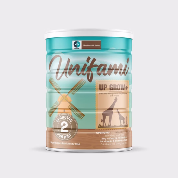 Sữa Bột Unifami Up Grow 2+ ( 850Gr) Giúp Phát Triển Chiều Cao, Cân Nặng, Tăng Cường Sức Đề Kháng