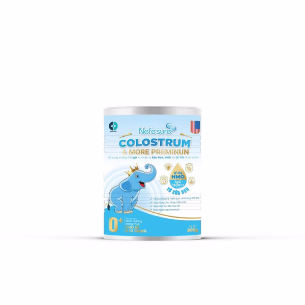Sữa Bột Nefesure Colostrum & More Preminum 0+ (800G) Tăng Cường Miễn Dịch, Hấp Thu Tốt, Ngừa Táo Bón, Tăng Cân