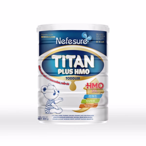 Sữa Bột Nefesure Titan Plus Hmo (800G) Giúp Tăng Cân, Tăng Chiều Cao, Phát Triển Trí Não, Kích Thích Tiêu Hóa