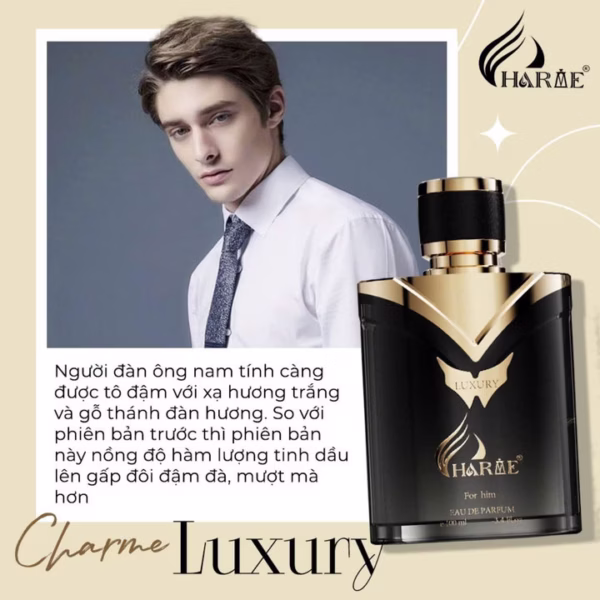 ( Km Giá Sốc Mùa Hè ) Nước Hoa Charme Luxury Chai 100Ml - Đẳng Cấp Nước Hoa Nam - Nhà Quân Store