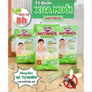 Tã Bỉm Quần Bobby Antimos Xua Muỗi Hương Xả Tự Nhiên Tặng Kèm 1 Hộp Khăn Ướt L059 - Lady'S Passion