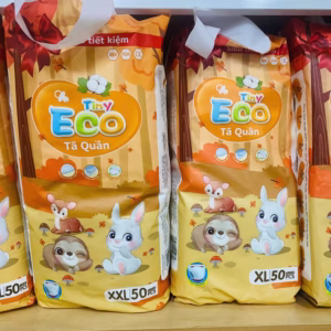 Tả Bỉm Quần Tiny Eco Cho Bé Từ 6 Đến Hơn 20Kg Tặng Kèm 1 Hộp Khăn Ướt L061 - Lady'S Passion