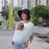 Địu Vải Màu Olive Dòng Flex Và Flex Plus Dưới 75Kg Cho Bé Từ 0-24 Tháng Tuổi - Địu Vải Cao Cấp Embé Sling - Ảnh 5