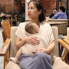 Địu Vải Màu Beige Dòng Flex Và Flex Plus Dưới 75Kg Cho Bé Từ 0-24 Tháng Tuổi - Địu Vải Cao Cấp Embé Sling - Ảnh 9
