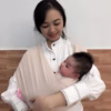 Địu Vải Màu Beige Dòng Flex Và Flex Plus Dưới 75Kg Cho Bé Từ 0-24 Tháng Tuổi - Địu Vải Cao Cấp Embé Sling - Ảnh 4