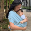 Địu Vải Màu Ocean Dòng Flex Và Flex Plus Dưới 75Kg Cho Bé Từ 0-24 Tháng Tuổi - Địu Vải Cao Cấp Embé Sling - Ảnh 3