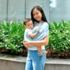 Địu Vải Màu Ocean Dòng Flex Và Flex Plus Dưới 75Kg Cho Bé Từ 0-24 Tháng Tuổi - Địu Vải Cao Cấp Embé Sling - Ảnh 2
