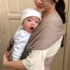 Địu Vải Màu Mocha Dòng Flex Và Flex Plus Dưới 75Kg Cho Bé Từ 0-24 Tháng Tuổi - Địu Vải Cao Cấp Embé Sling - Ảnh 3