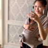 Địu Vải Màu Mocha Dòng Flex Và Flex Plus Dưới 75Kg Cho Bé Từ 0-24 Tháng Tuổi - Địu Vải Cao Cấp Embé Sling - Ảnh 13
