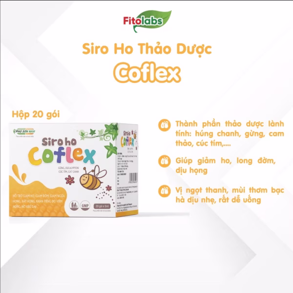 Siro Ho Thảo Dược Coflex - 20 Gói - Ảnh 2