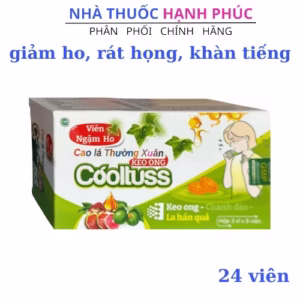 Viên Ngậm Ho Cao Lá Thường Xuân Giúp Giảm Ho, Khàn Tiếng, Long Đờm Hộp 24 Viên-Royal