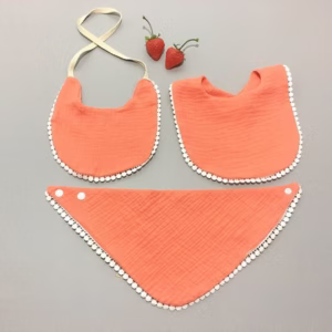 Set 3 Yếm Dãi Ren Wooji Chất Sợi Tre Siêu Mềm Thoáng Khí Cho Bé 56883 - Lady'S Passion