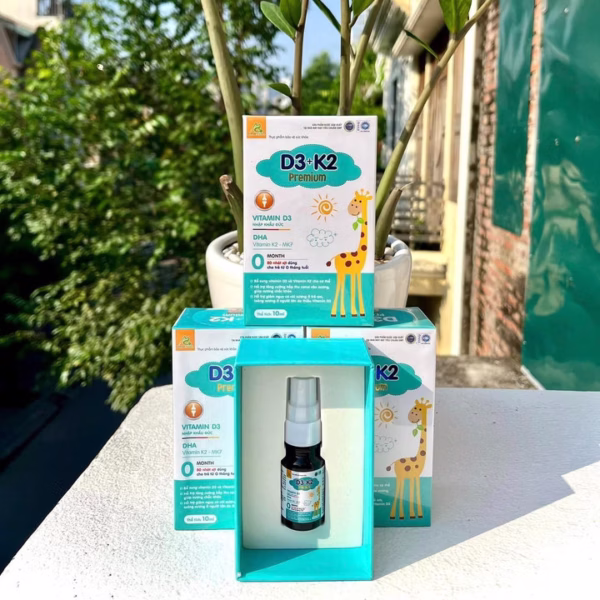 Xịt Bổ Sung Vitamin D3+K2 Premium Aviphar (C/10Ml)