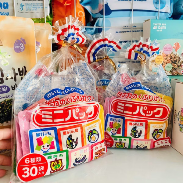 Gia Vị Rắc Cơm Tanaka Furikake Nội Địa Nhật Cho Bé Ăn Dặm 6 Vị Gồm 30 Gói Nhỏ L085 - Lady'S Passion